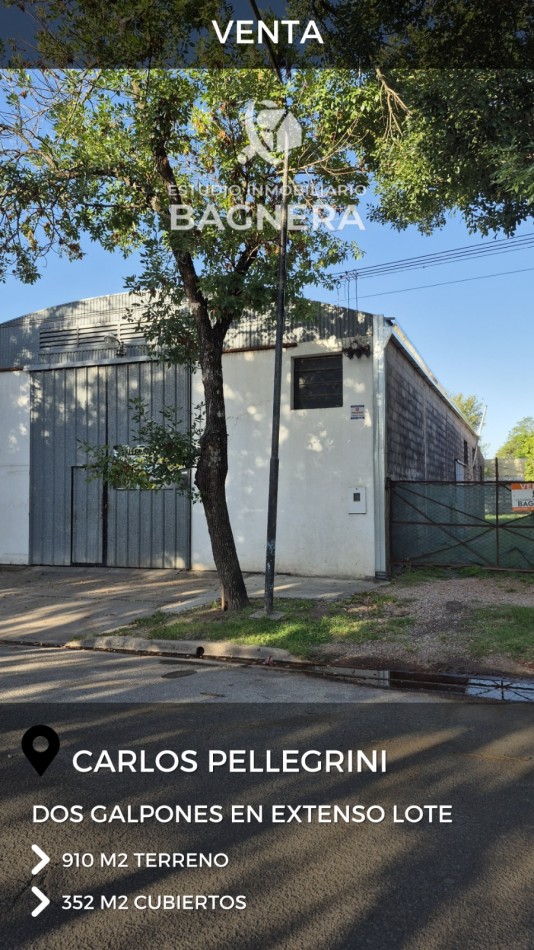 DOS GALPONES - 352 M2 totales + extenso lote de 910 m2