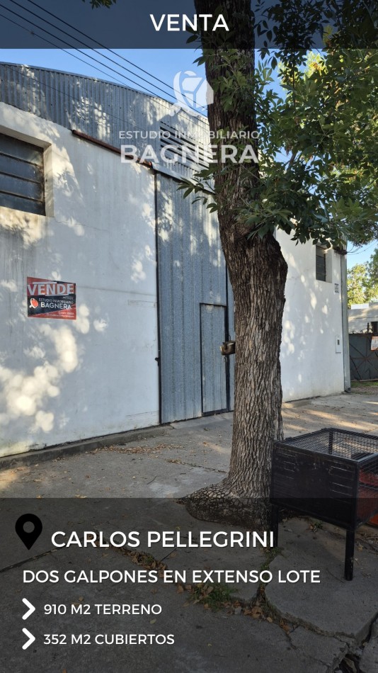 DOS GALPONES - 352 M2 totales + extenso lote de 910 m2