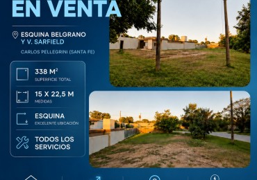 EXCELENTE TERRENO ESQUINA 